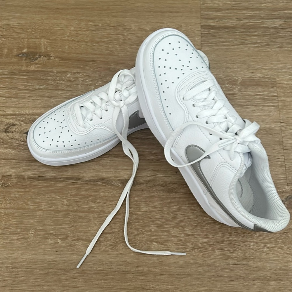 Brand New White and Silver Nikes